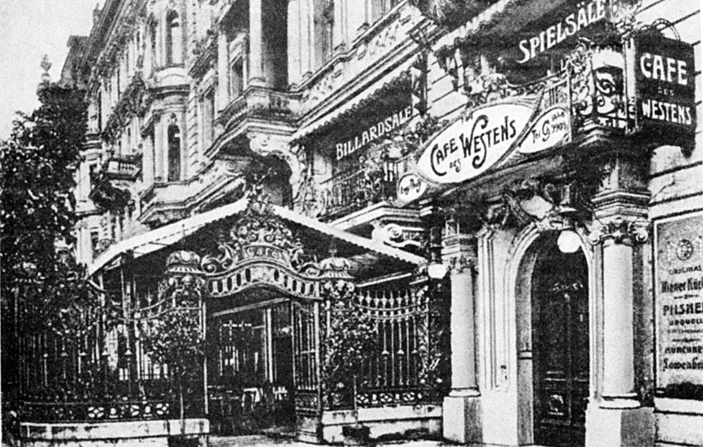 Das Café des Westens um 1900. 